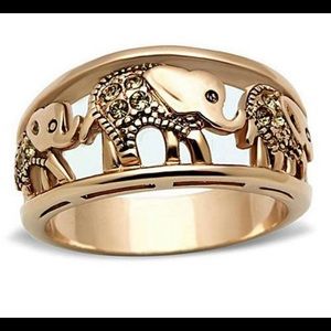 Rose gold elephant band
